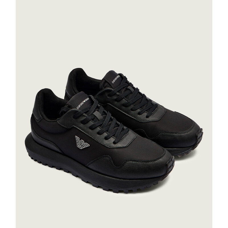 Emporio Armani Tenisky s přídavkem kůže