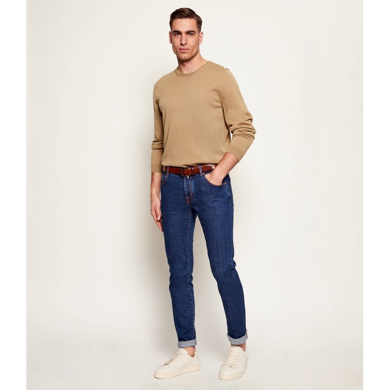 BOSS BLACK Vlněný svetr Leno-P | Slim Fit