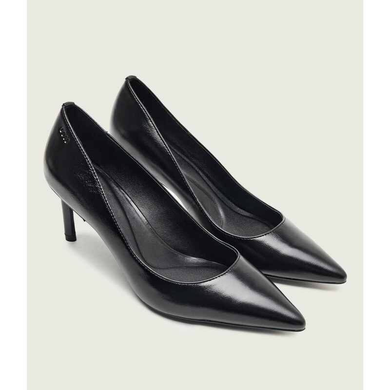 BOSS BLACK Kožené lodičky Gracey_Pump70_NA