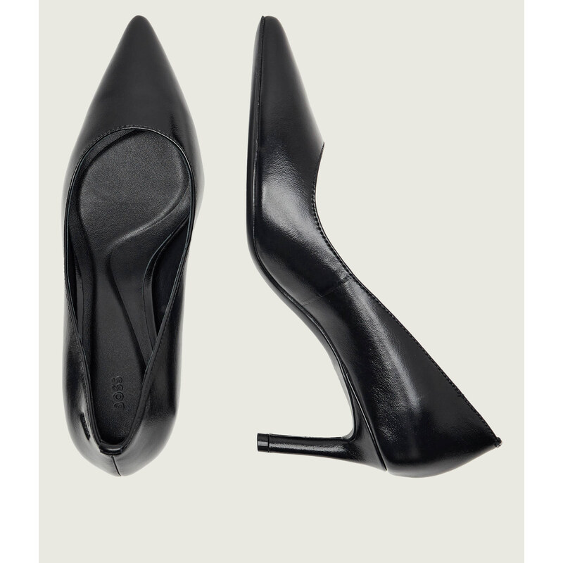 BOSS BLACK Kožené lodičky Gracey_Pump70_NA