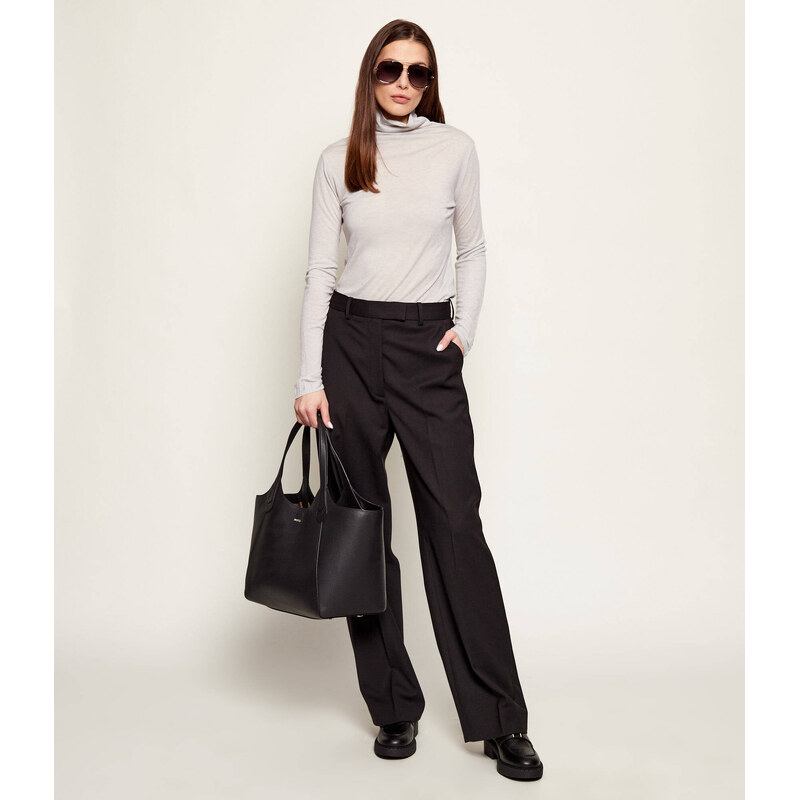 BOSS BLACK Polorolák Elavu | Slim Fit | s příměsí vlny