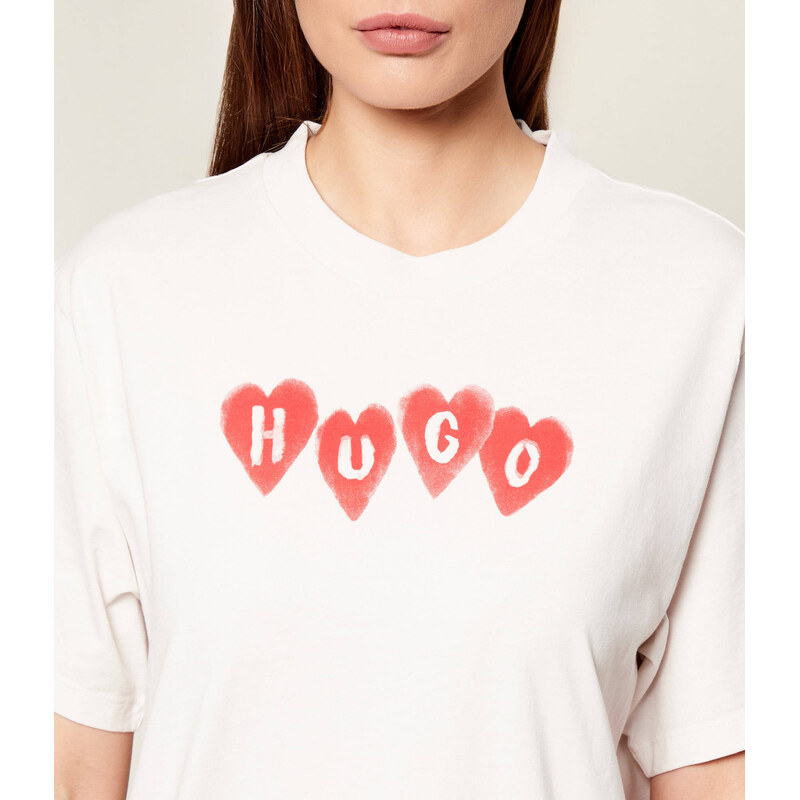 HUGO Tričko Vintage Tee_22 | Relaxed fit