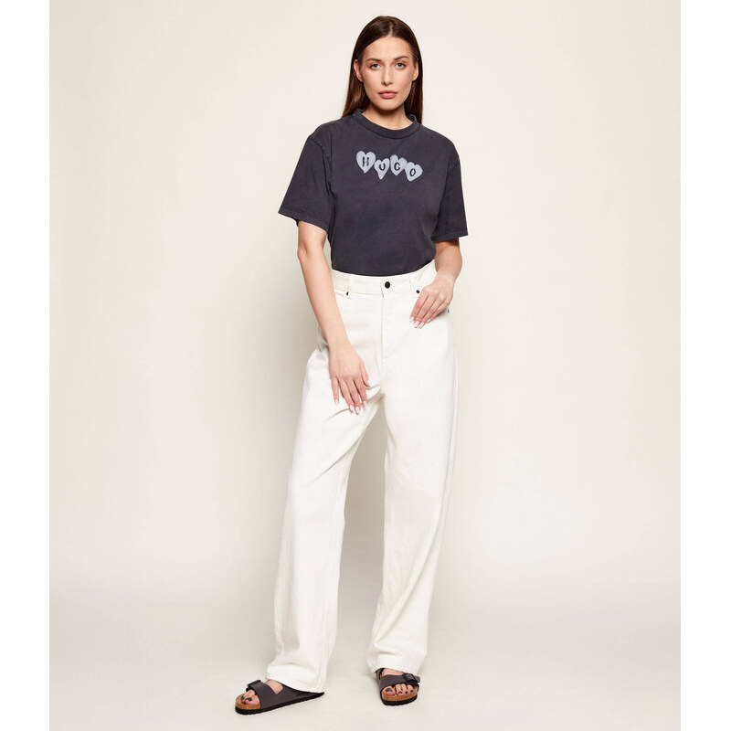 HUGO Tričko Vintage Tee_22 | Relaxed fit