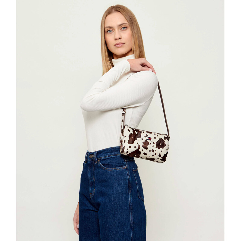 Tommy Jeans Kožená kabelka na rameno TJW MUST