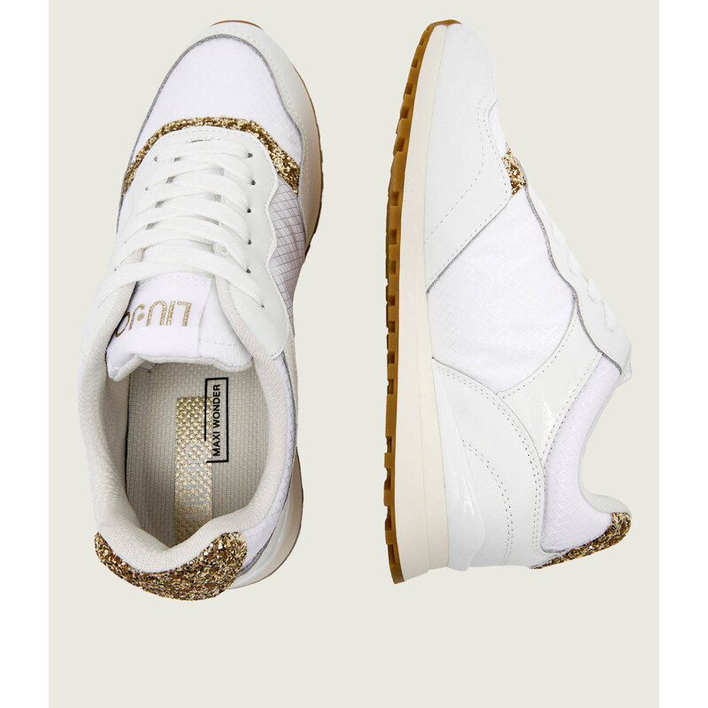 Liu Jo Tenisky WONDER LOW 02 s přídavkem kůže