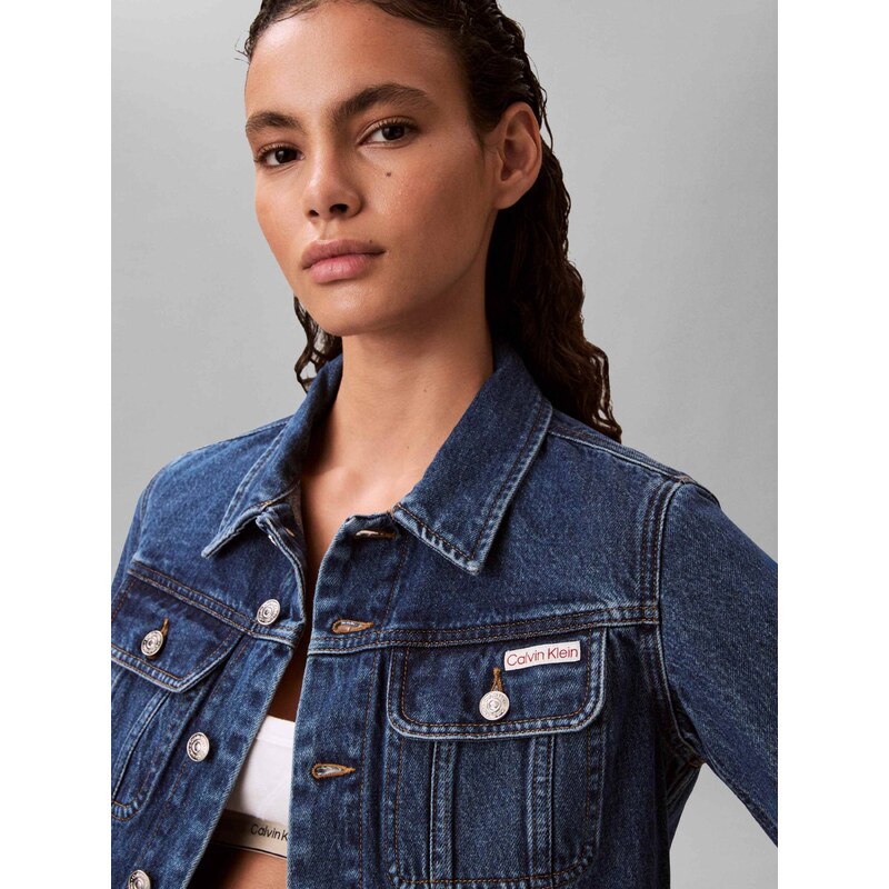Calvin Klein Jeans Džínová bunda 90S | Cropped Fit