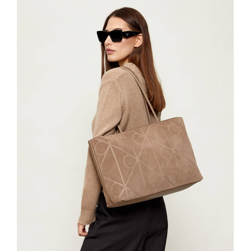 Calvin Klein Kabelka shopper | semiš