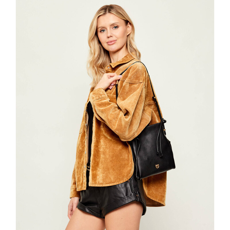 Pinko Kožený vak SLOUCHY MINI