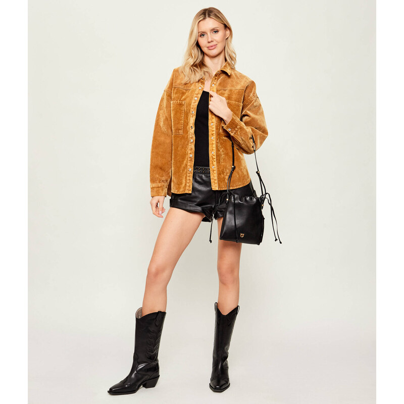 Pinko Kožený vak SLOUCHY MINI