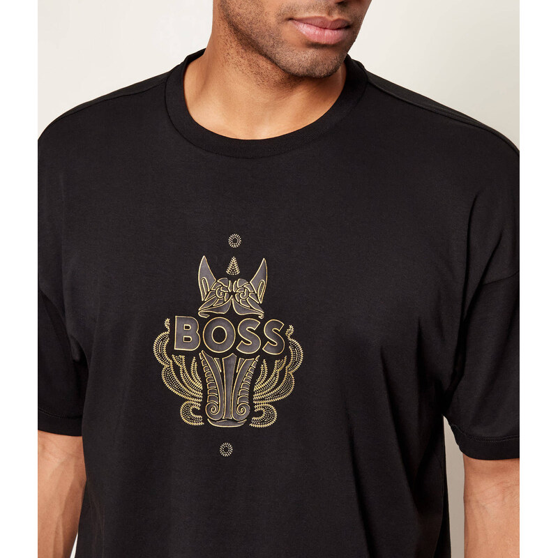 BOSS BLACK Tričko Wen_CNY | BOSS x Creation of the Gods | regular fit