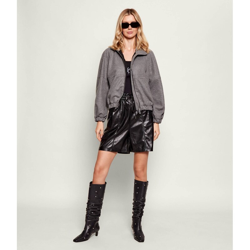 Pinko Bunda bomber CONSUELO | Relaxed fit | s příměsí vlny