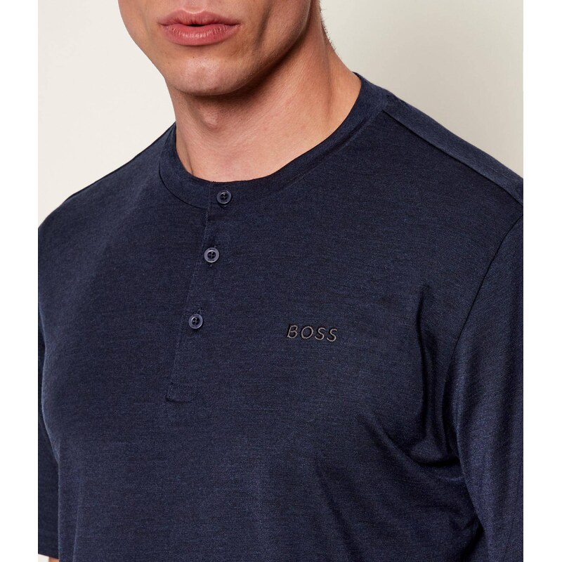 BOSS BLACK Tričko | regular fit | s příměsí vlny