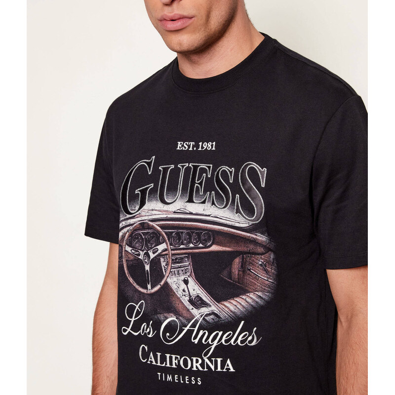 GUESS Tričko SATIN | regular fit