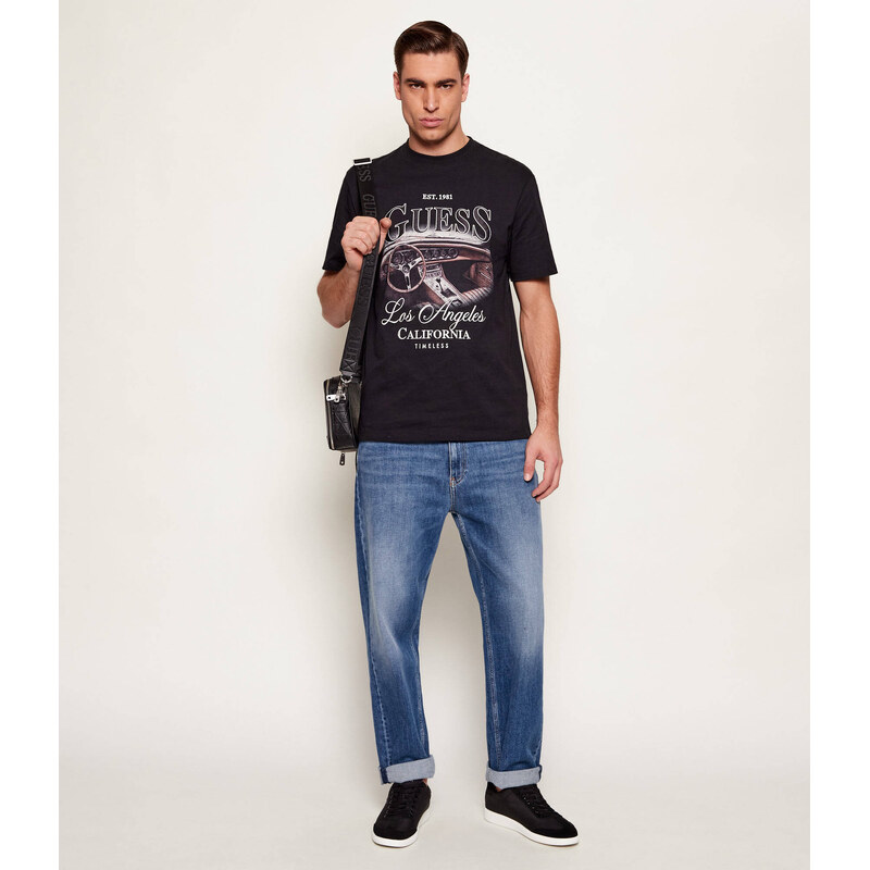 GUESS Tričko SATIN | regular fit