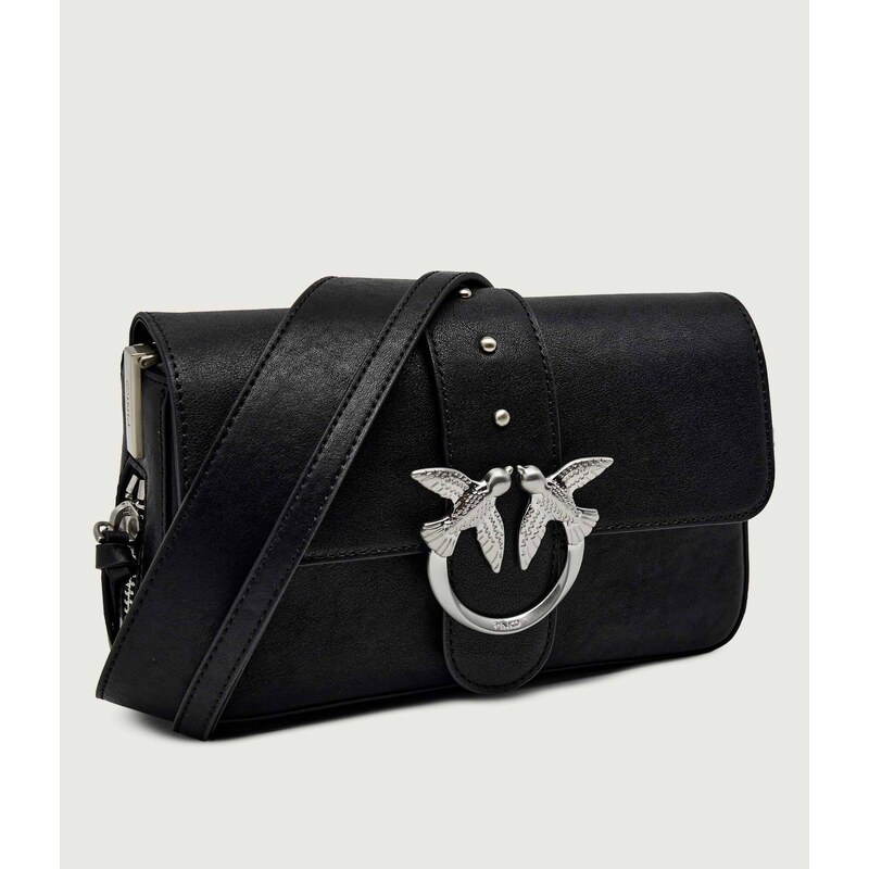 Pinko Kožená kabelka na rameno LOVE ONE SLOUCHY