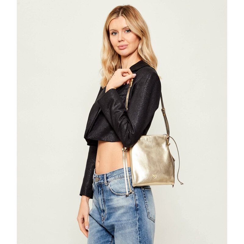 Pinko Kožený vak SLOUCHY MINI