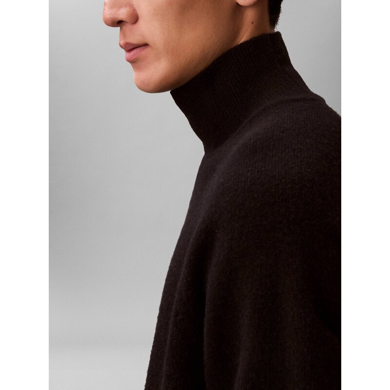 Calvin Klein Vlněný polorolák | Relaxed fit