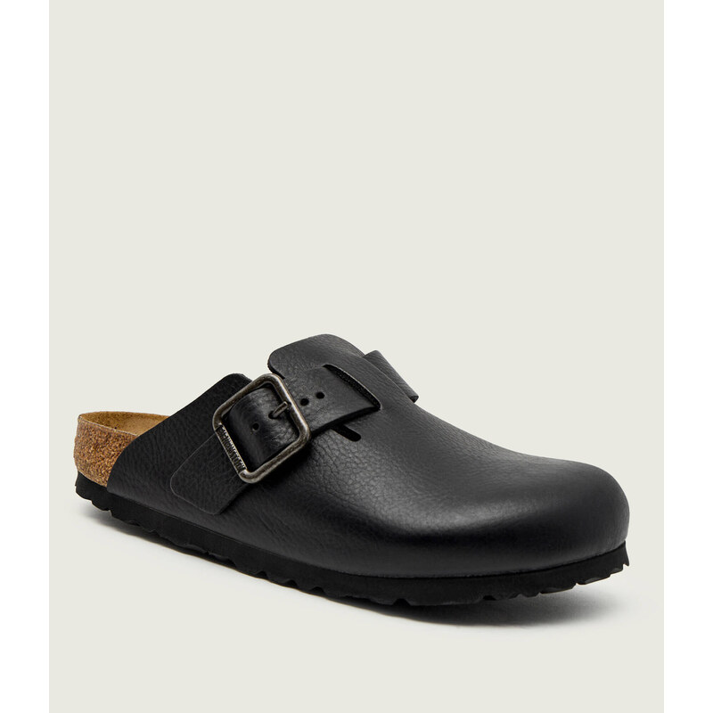 Birkenstock Kožené pantofle typu mules Boston WB | regular fit