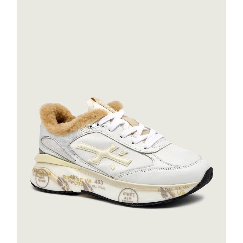 Premiata Kožené tenisky MOERUND | s příměsí vlny | shearling 109645522