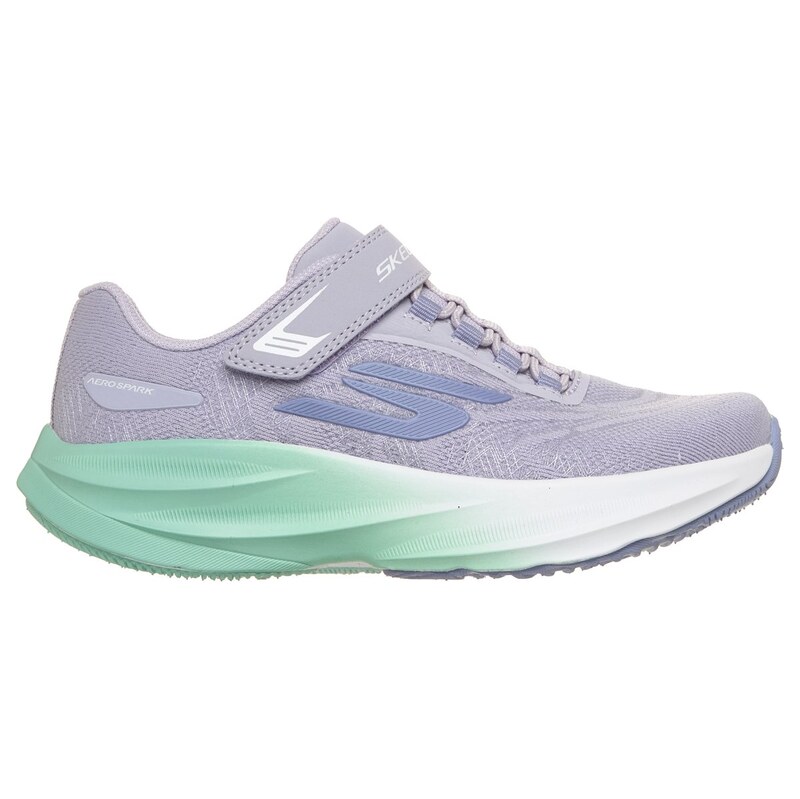 Skechers Dívky Aero Spark Shoes v Levandule, Velikost 32,