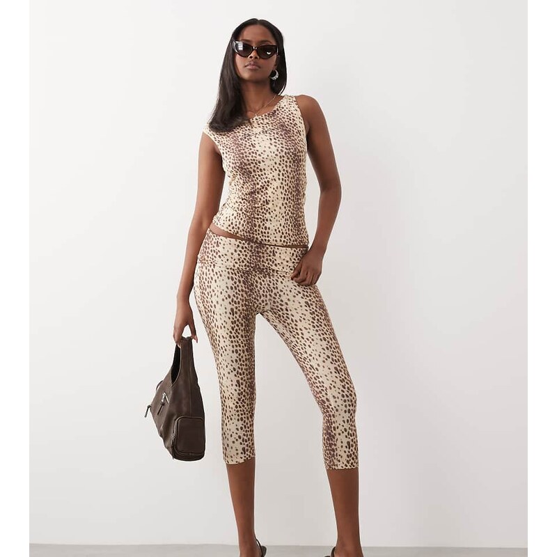 Juicy Couture exclusive fold over diamante logo capri trousers co-ord 115648480