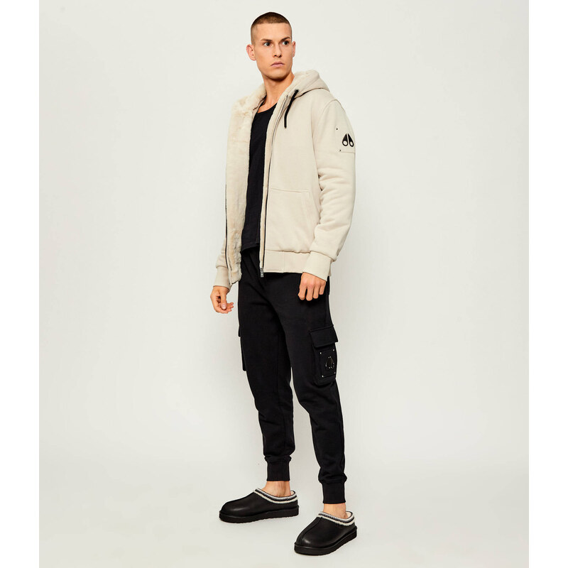 UGG Kožené pantofle typu mules M TASMAN Noir | s příměsí vlny