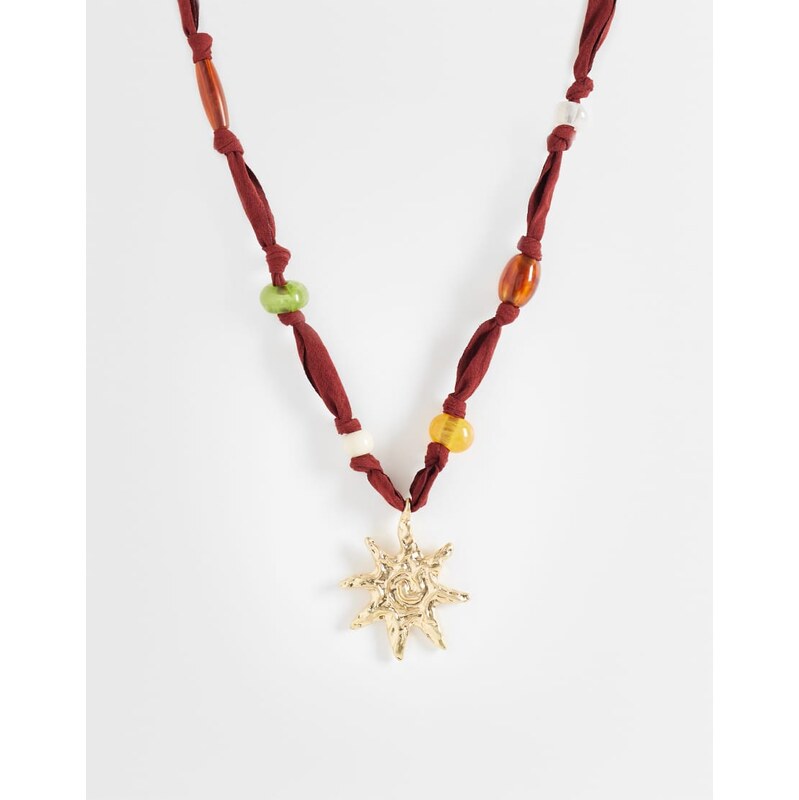 Mango summer necklace in orange 115648690