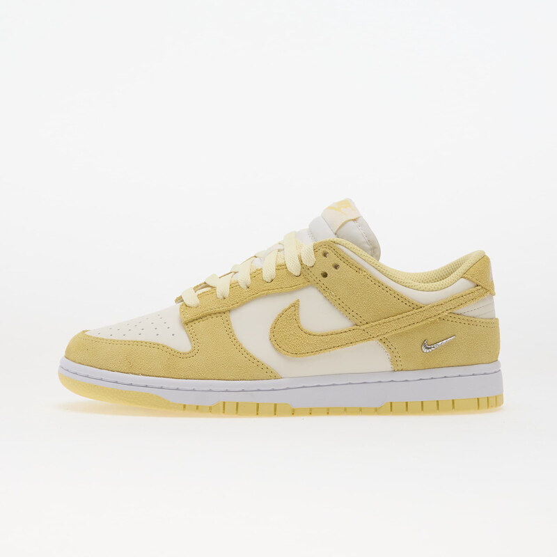 Nike Dunk Low Sail/ Soft Yellow-White-Metallic Silver