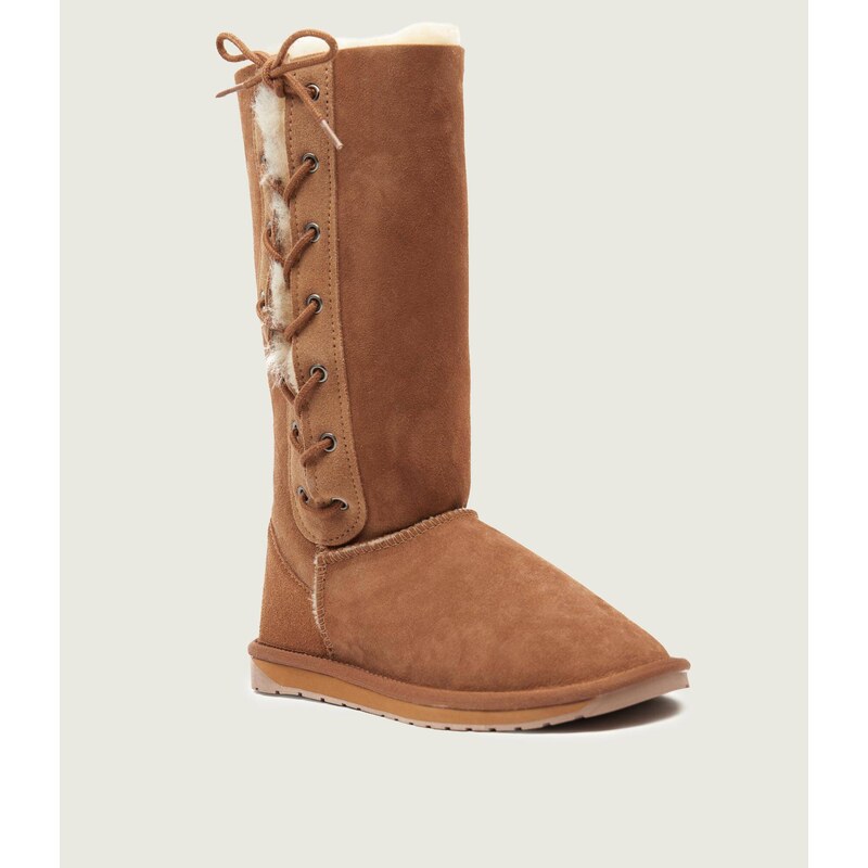 EMU Australia Sněhule Platinum Hi Lace | vlna | semiš 74191782