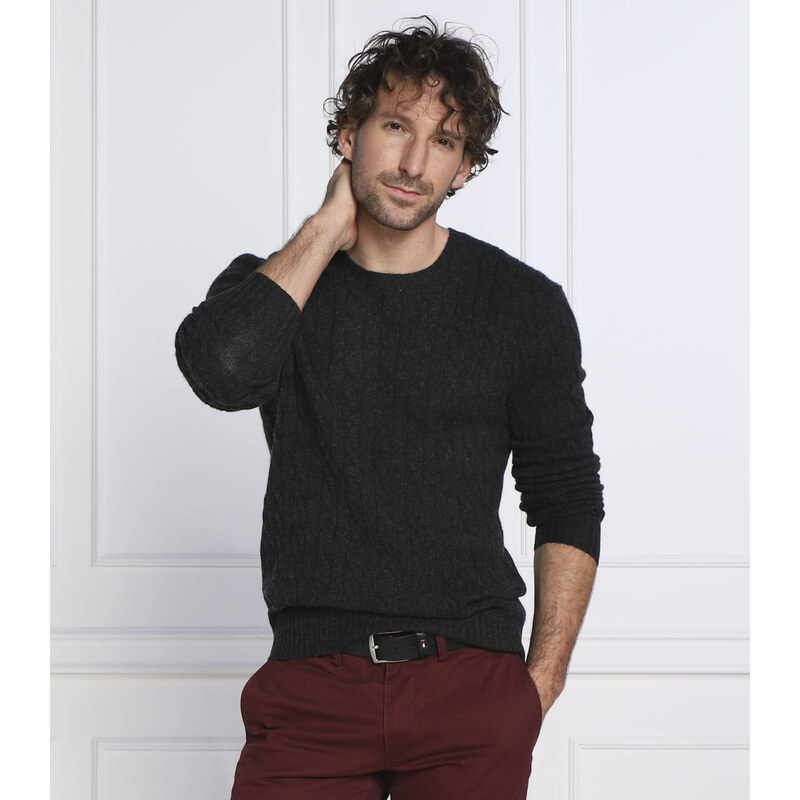 POLO RALPH LAUREN vlněný svetr | slim fit | s příměsí kašmíru