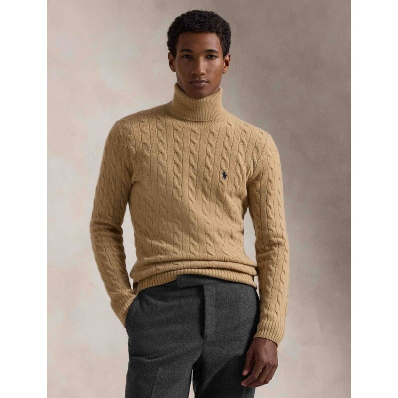 POLO RALPH LAUREN Vlněný rolák | Slim Fit | s příměsí kašmíru