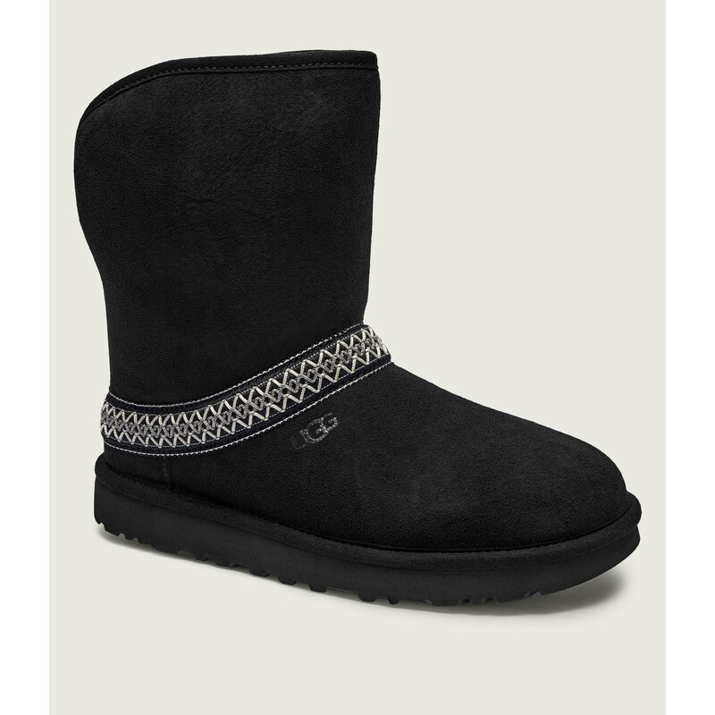 UGG Sněhule CLASSIC SHORT CRESCENT | vlna | semiš 101212808