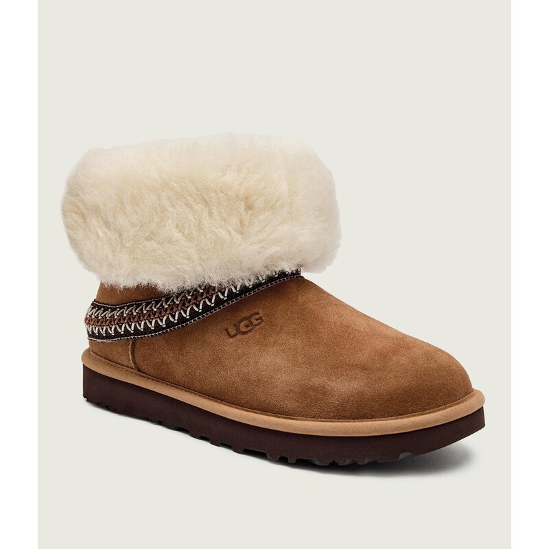 UGG Sněhule CLASSIC SHORT CRESCENT | semiš