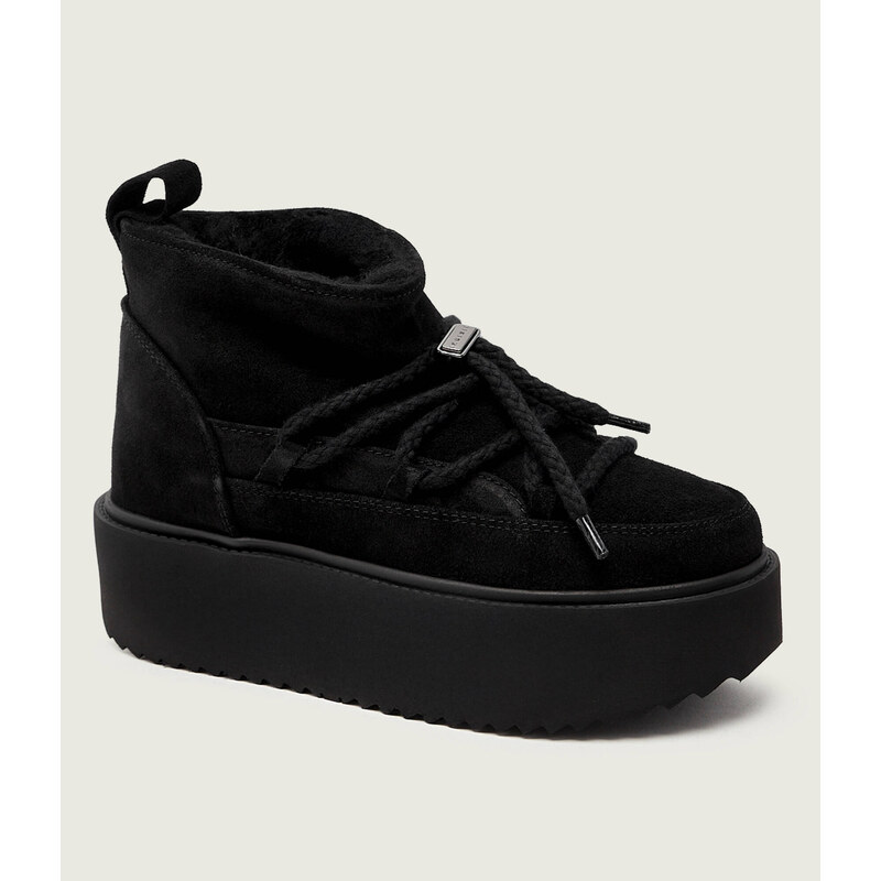 INUIKII Sněhule CLASSIC LOW PLATFORM | semiš 99044466