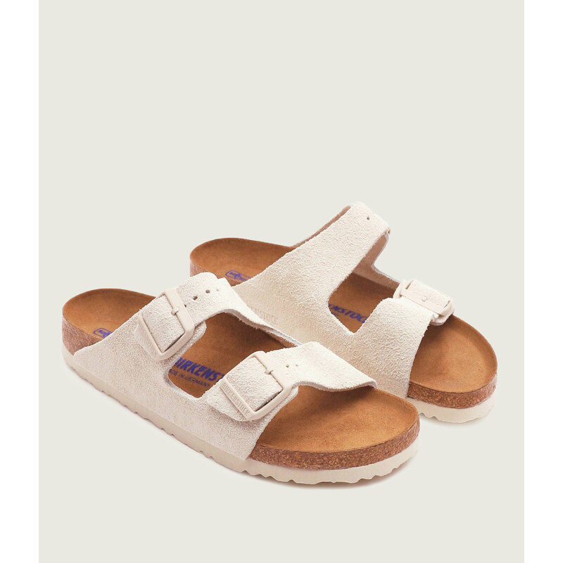 Birkenstock Pantofle Arizona BS | narrow fit soft footbed | semiš