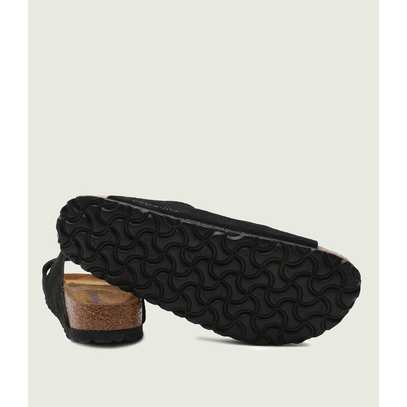 Birkenstock Pantofle Arizona SFB VL | narrow fit soft footbed | semiš