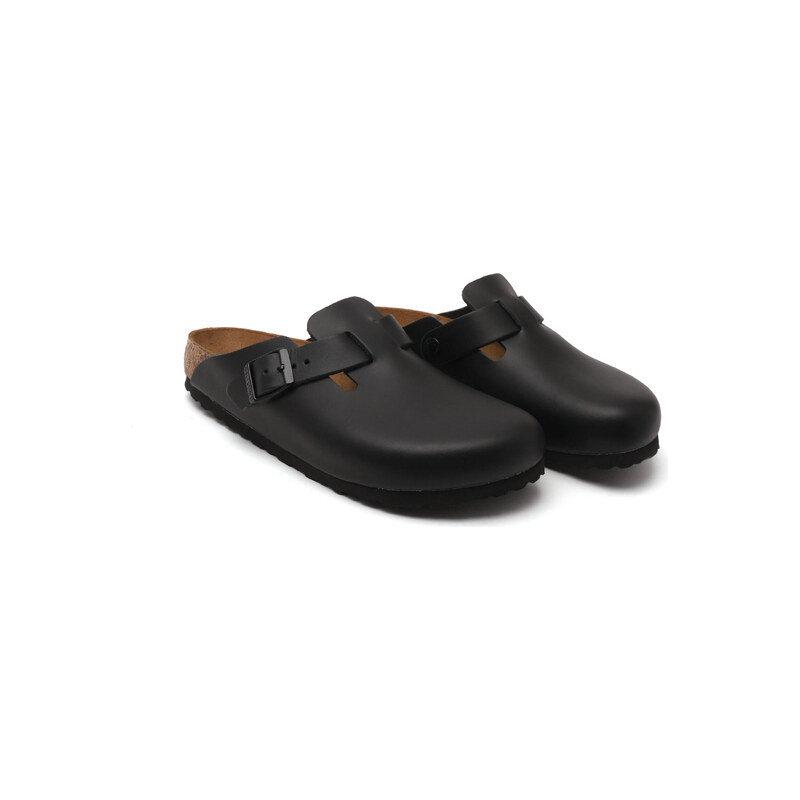 Birkenstock Kožené pantofle typu mules Boston NL | narrow fit