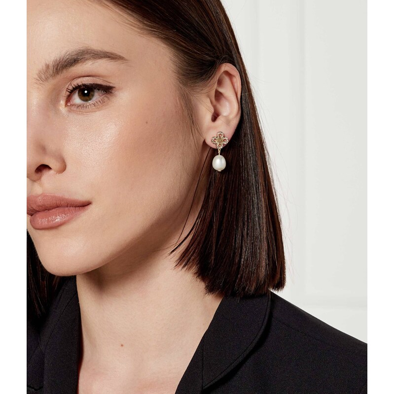 TORY BURCH Náušnice Kira Clover Pearl Drop