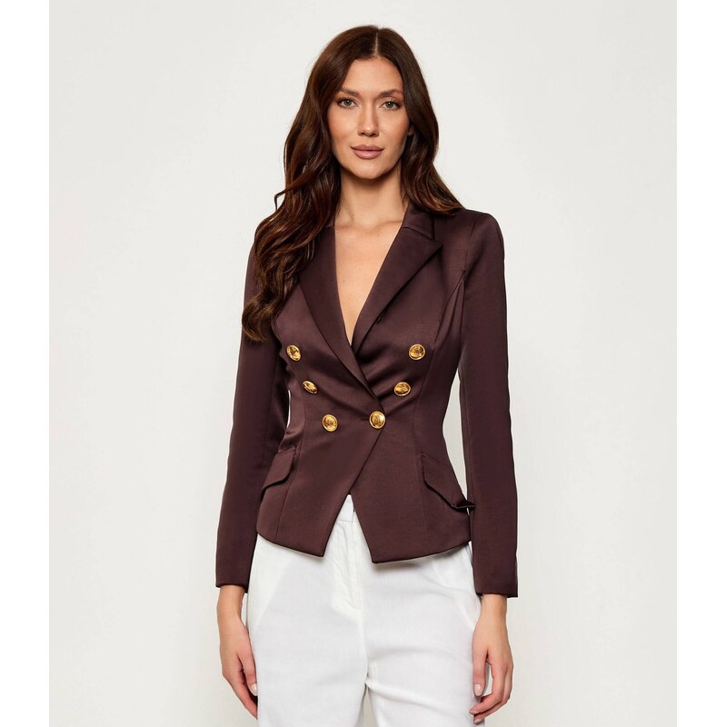 Elisabetta Franchi Saténový blejzr | Slim Fit 108187953