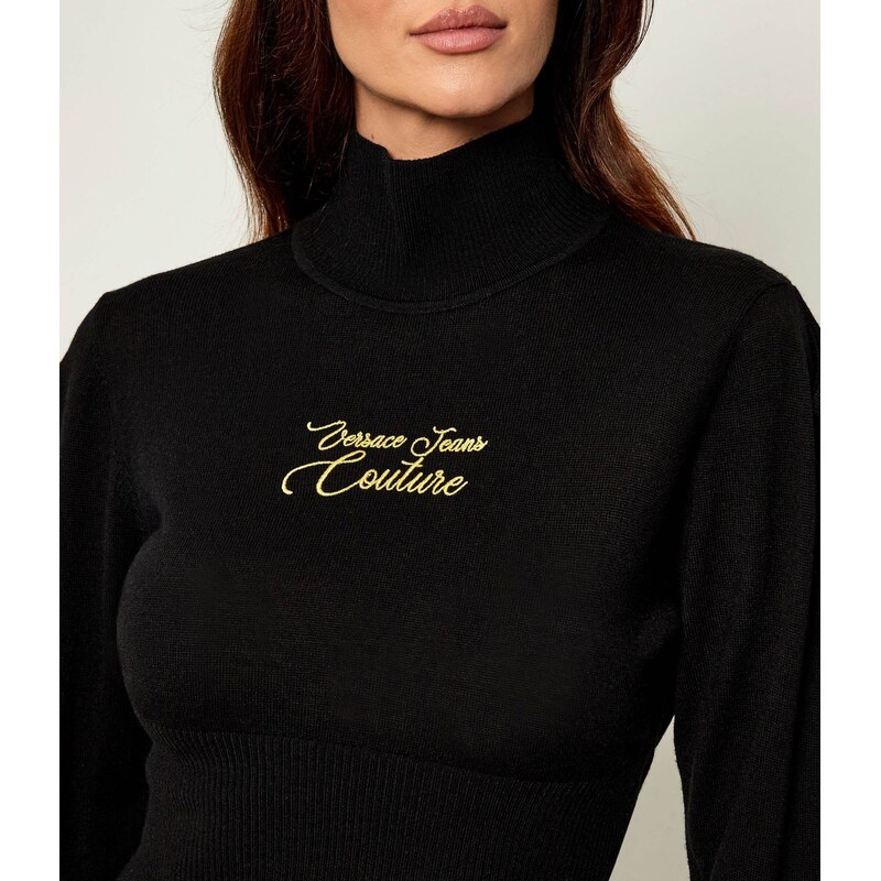 Versace Jeans Couture Rolák | Cropped Fit | s příměsí vlny