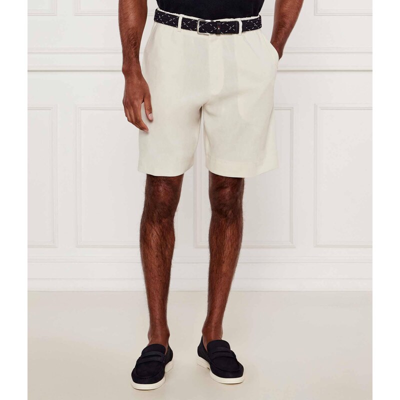 BOSS BLACK Lněné šortky chino P-Peter-RDS-S-WG-252 | Relaxed fit
