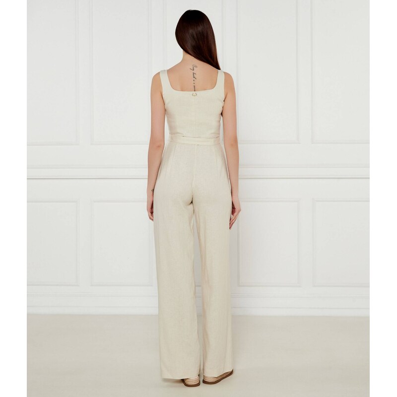 TWINSET Lněný overal | Regular Fit