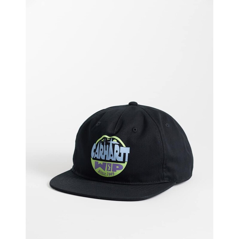 Carhartt WIP luggage label cap in black