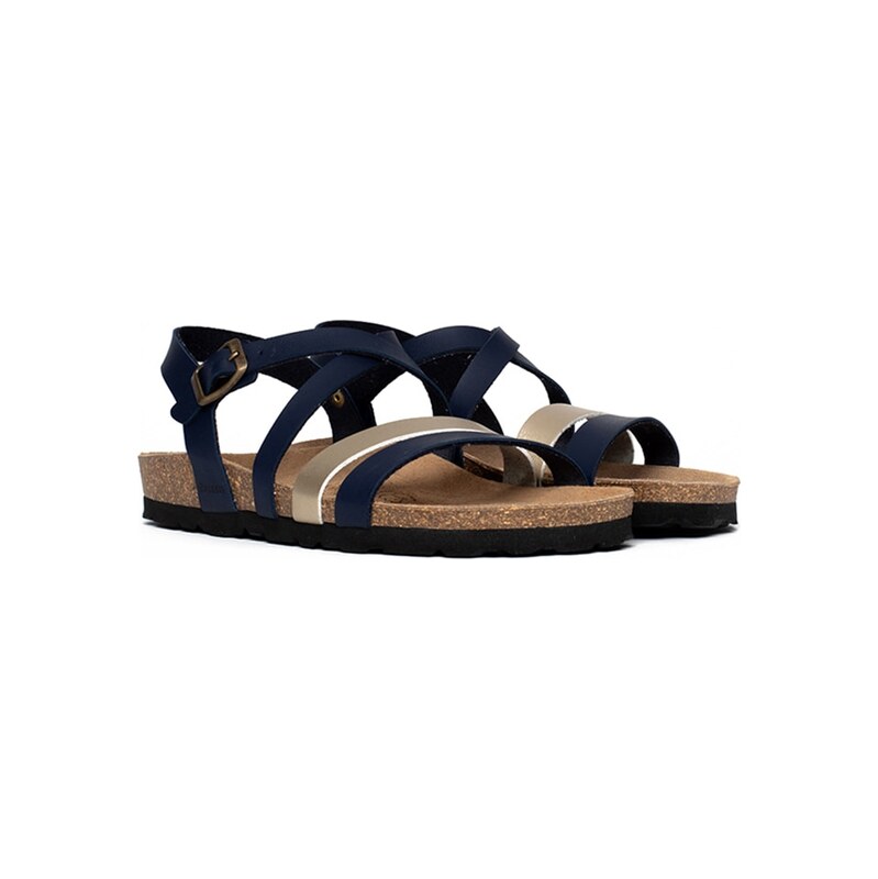 Sandály BACKSUN Dunkelblau/ Gold 2352154 115657906