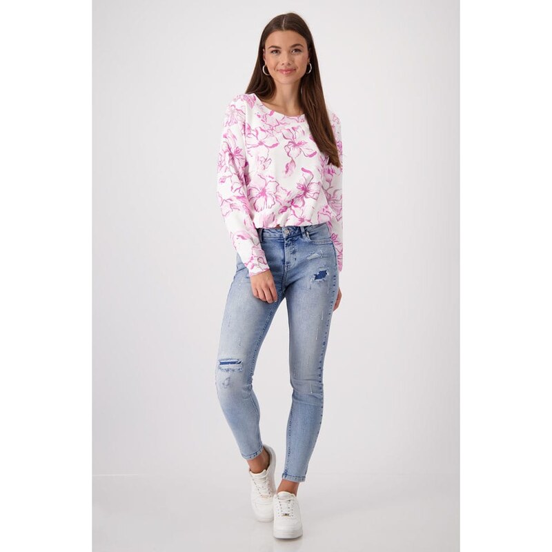 Mikina monari Pink/ Weiß 919278 115658147
