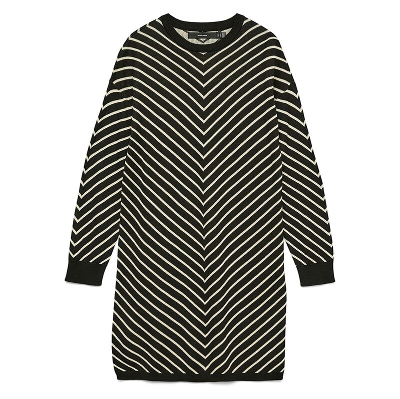 Šaty Vero Moda Schwarz/ Creme 4465148 115658486