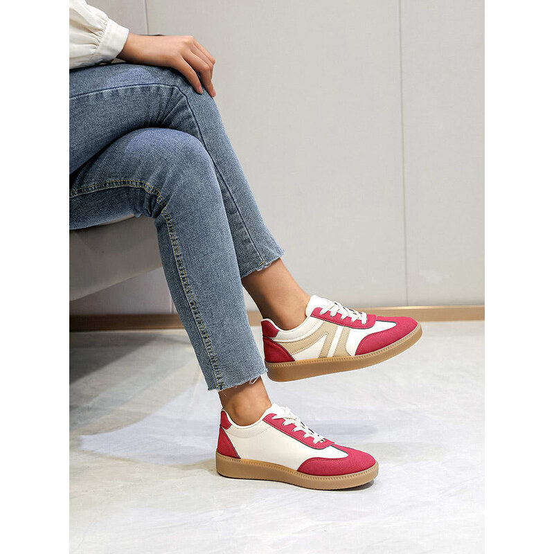 Tenisky Sixth Sens Beige/ Rot/ Hellbraun 5305462 115658704