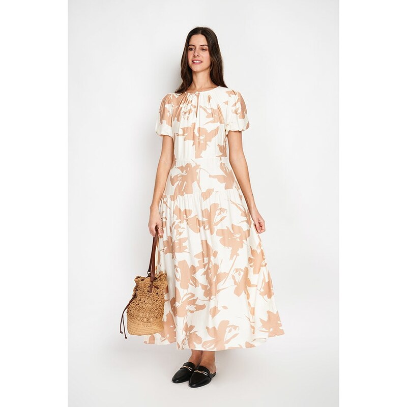 Šaty William de Faye Weiß/ Beige 792726 115659026