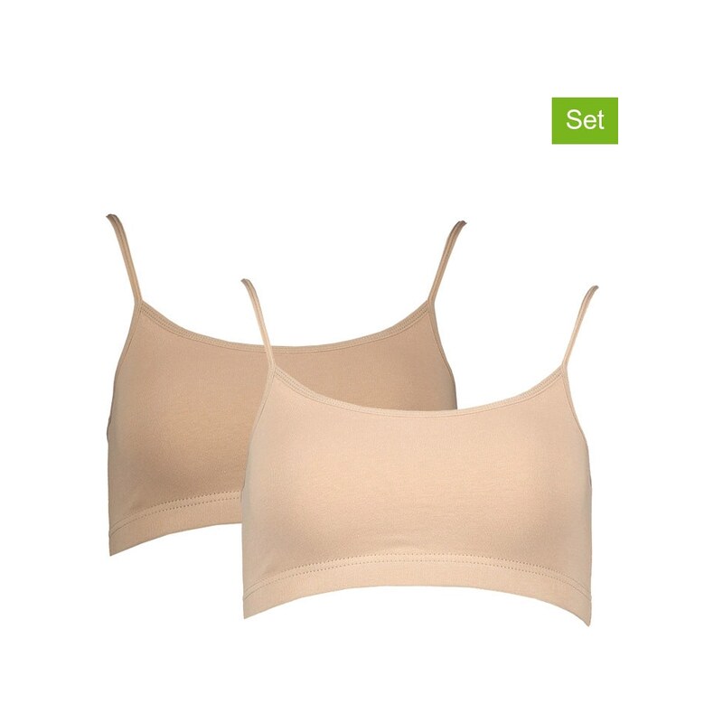 Sportovní podprsenka LASCANA Hellbraun/ Beige 9559269 115658477