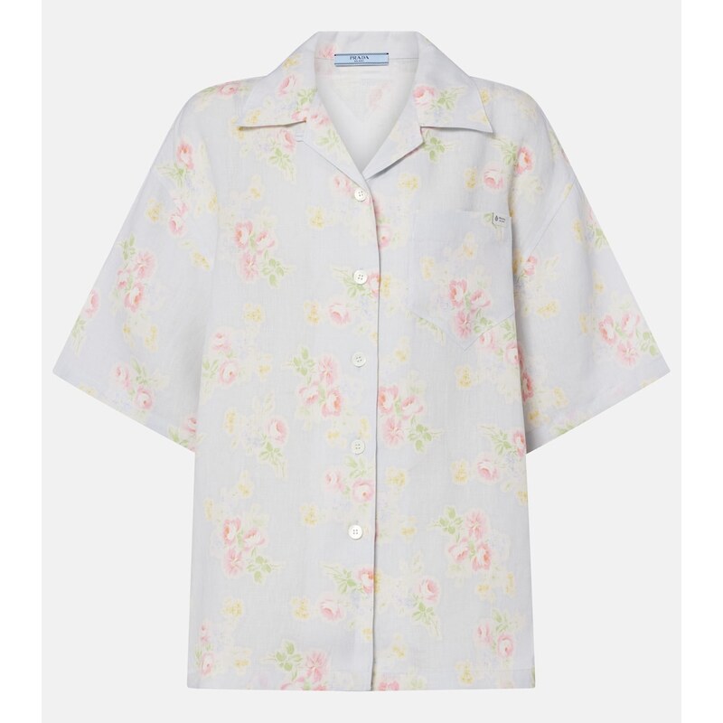 Prada Floral linen shirt